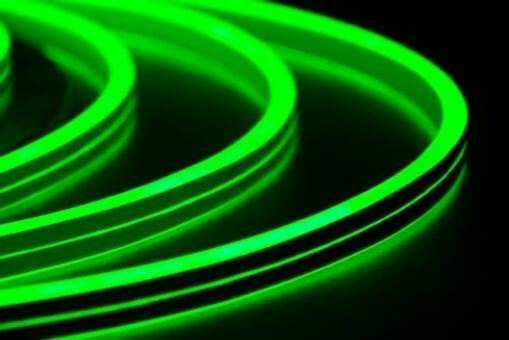 Гибкий Неон двусторонний 50 м., зеленый, 8*16 мм., 24 В, TeamProf (TPF-FX816D-120-24V-W/G)