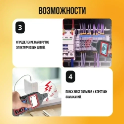 Подземный Кабельный тестер NOYAFA NF-826, устройство для определения местоположения проводов, для обнаружения стен, электрических линий, дорожек для водопроводных труб и газопроводов