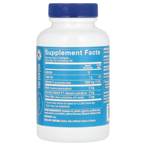 The Vitamin Shoppe, витамин C, 100 мягких таблеток