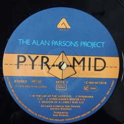 Винтажная виниловая пластинка LP The Alan Parsons Project Pyramid (Germany 1978)