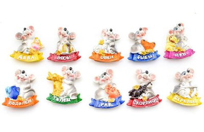 Сувенир магнит. Мышь D-4450