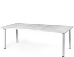 Стол уличный раздвижной Libeccio 160-220х100 см, белый
