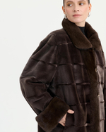 Шуба из меха норки