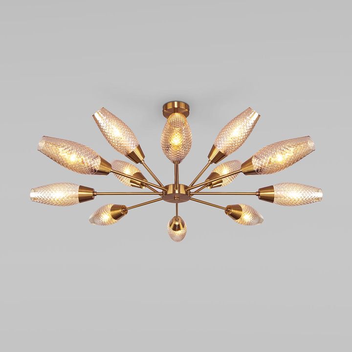 Подвесная люстра Eurosvet Thalia 60140/12 золото