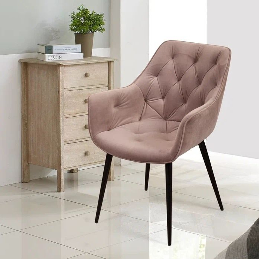 Стул Archi, бархат бежевый 5, опора конус