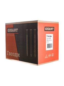 Гвоздь Gigant цинк 2,8x80 гладкие BK 4500 шт. GVB-3