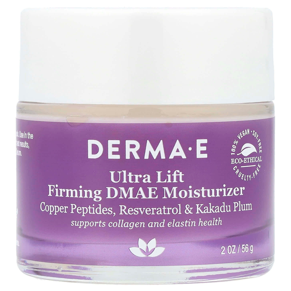 DERMA E, укрепляющее увлажняющее средство с ДМАЭ Ultra Lift, 56 г (2 унции)
