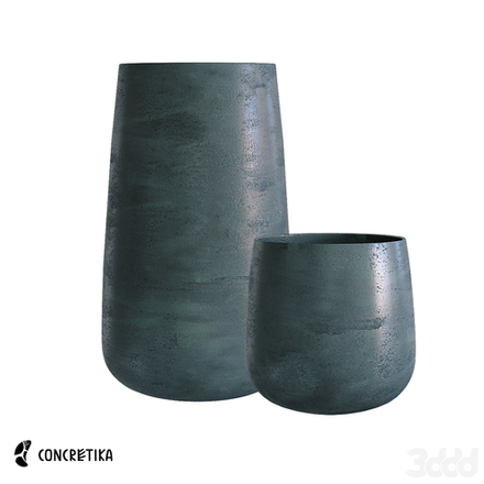 Кашпо CONE OCEAN GREEN D32 H36