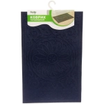 Коврик придверный Селфи 37*57 см узор темно-синий