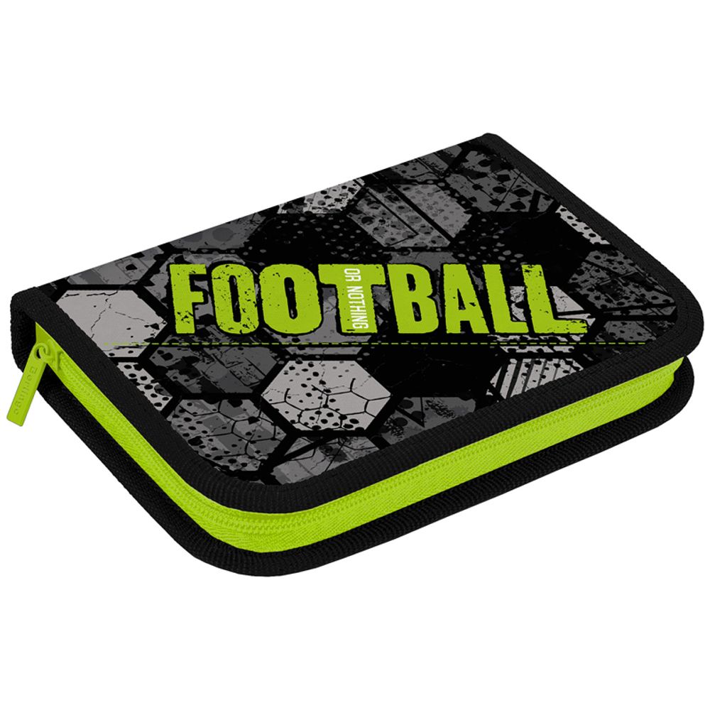Пенал 1 отделение, 200*140*40 Berlingo "Football or nothing", 2 откидные секции, полиэстер