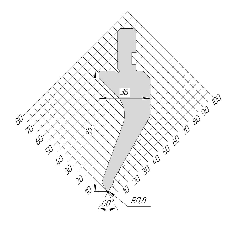 Пуансон AP 1084 88° H94,40 R0,6