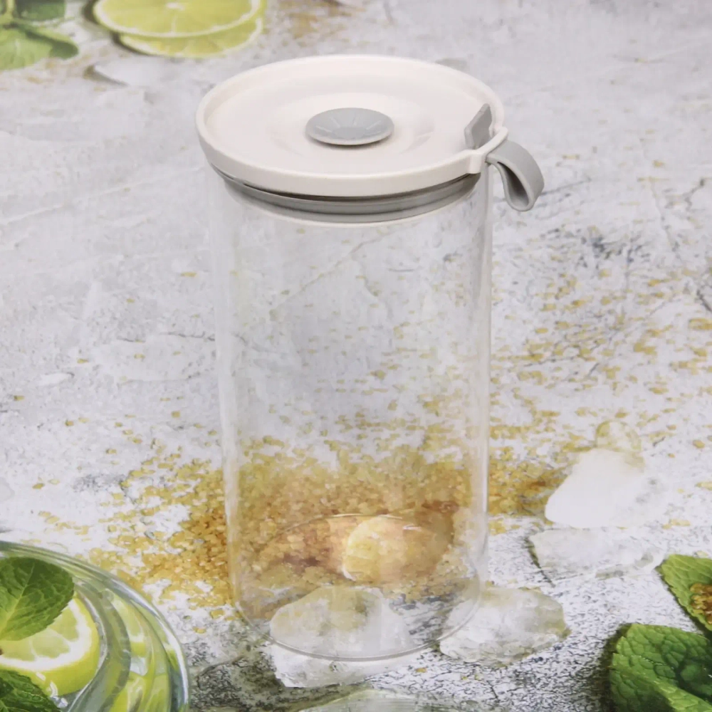 Банка для продуктов стеклянная 1300мл «O'lala»