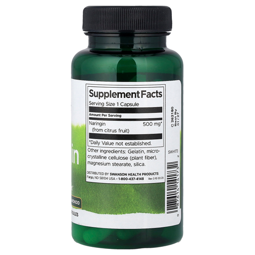 Swanson Vitamins, нарингин, 500 мг, 60 капсул