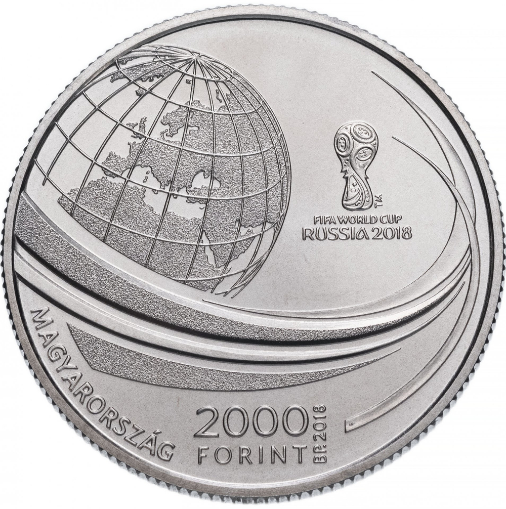 2000 форинтов. Чемпионат мира по футболу 2018, Россия. Венгрия. 2018 г.