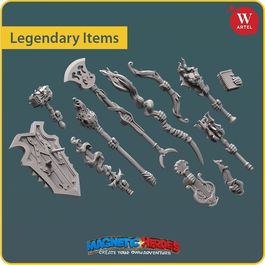 Части для миниатюр Magnetic Heroes: Legendary Items