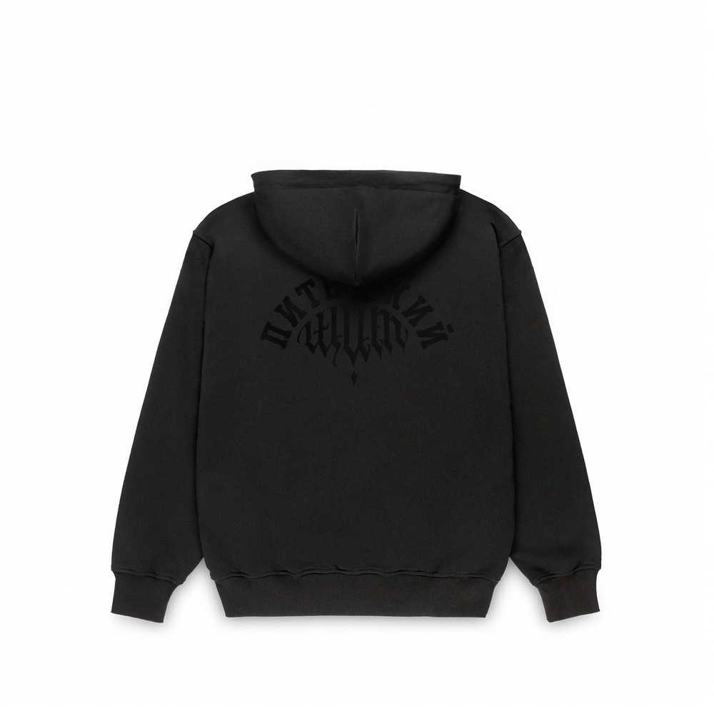 Худи Питерский Щит Фрактура Чёрный / Черный