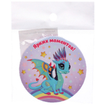 Зеркало косметическое «Фееричная Лесси», d-7.5см (пакет с подвесом)