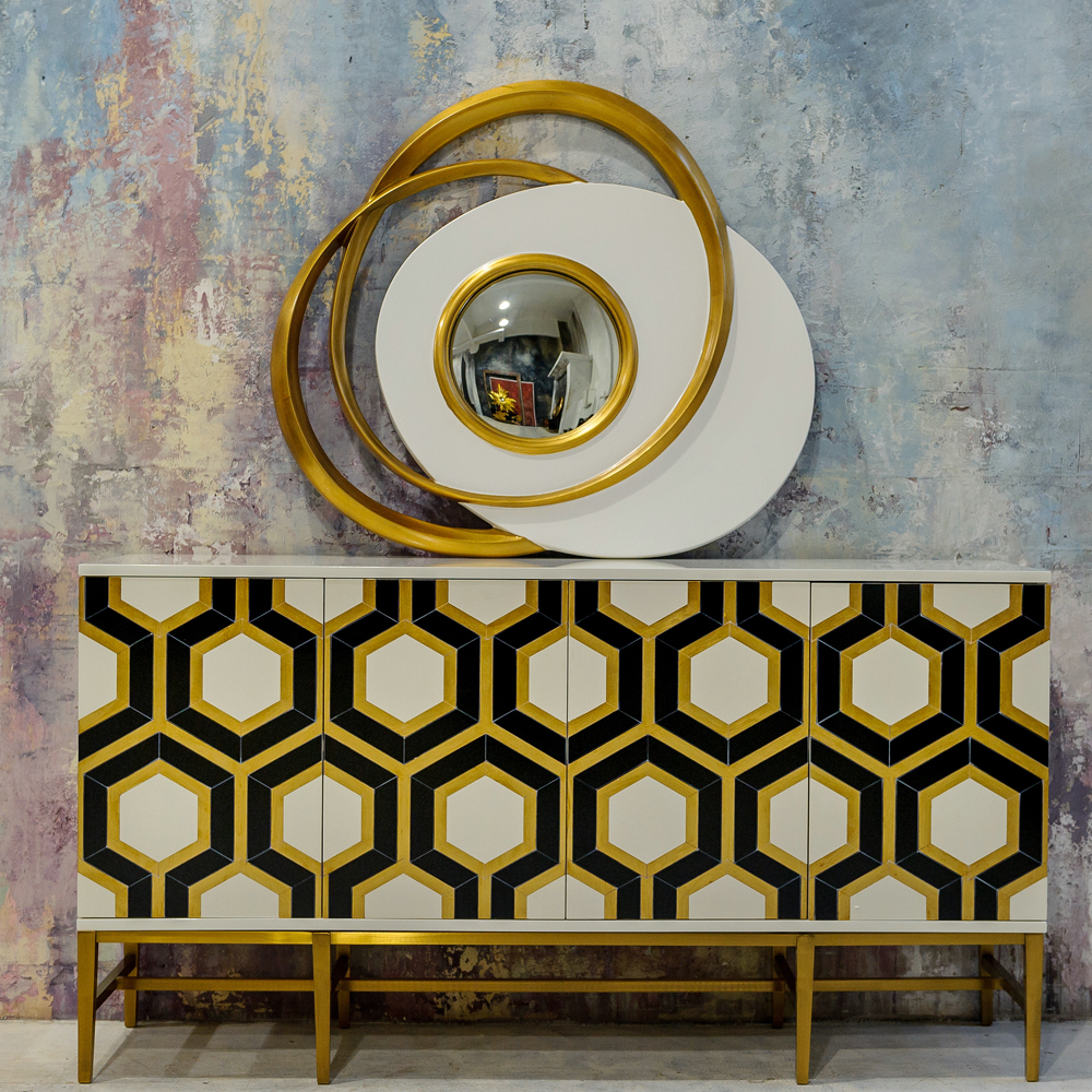 Декоративное настенное зеркало Пеллегрино - День fish-eye Объект мечты