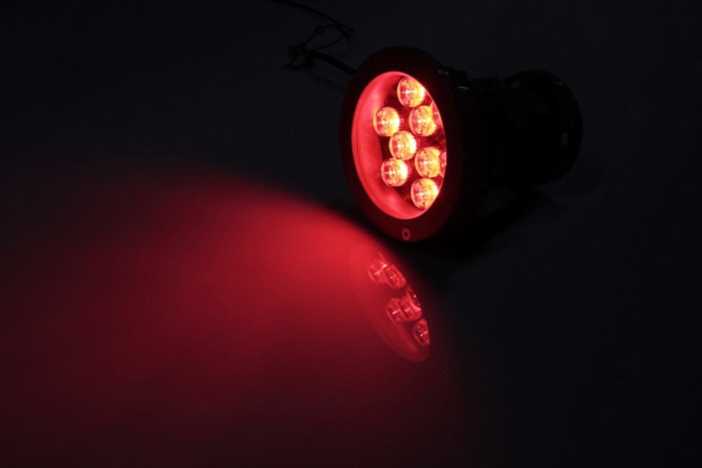 G-DT109-R 12V LED прожек.,9 LED CREE/1W, 12V  красный