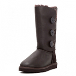Угги Bailey Button Triplet Metallic Chocolate