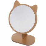 Зеркало настольное в деревянной оправе «High Tech - Cat», 17*17 см