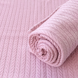 Плед вязаный "Пудра"