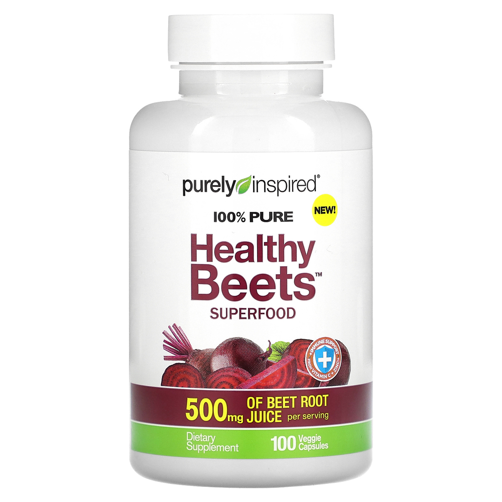 Purely Inspired, Healthy Beets Superfood, 100 растительных капсул