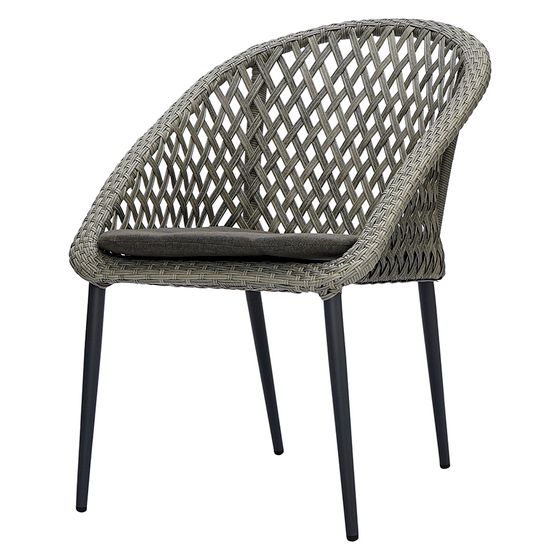 Плетеный стул Sverre, серый