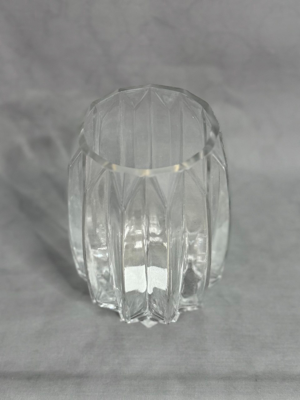 Ваза стеклянная "Классик Бордер" (h 14 см)