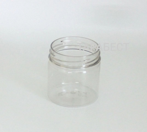 Банка 150 мл пластик прозрачная (узкая) 58мм