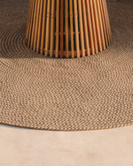 Despas Ковер бежевый круглый из синтетических волокон