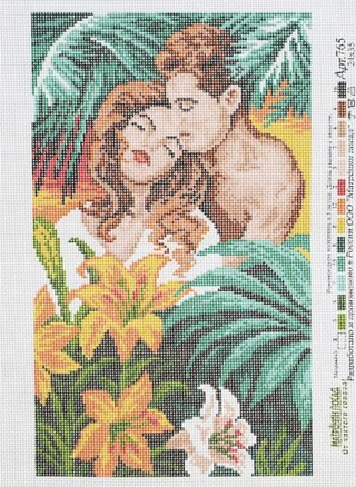 "Тропический вечер "-0765 канва с рисунком