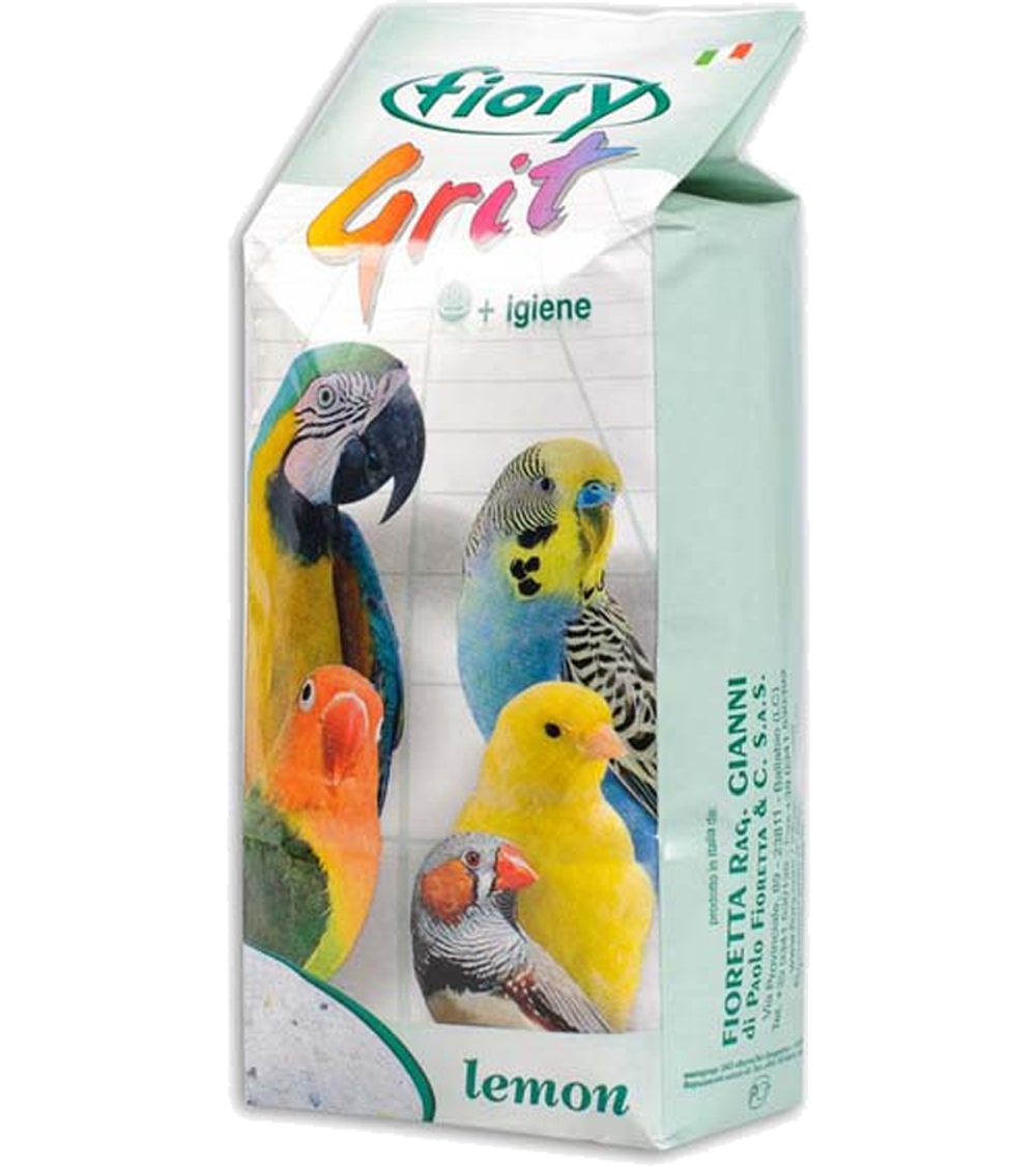 Фиори песок для птиц Grit Lemon Лимон 1кг.