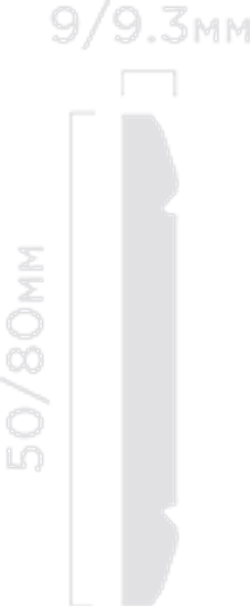 Молдинг HiWood, 80x9,3 мм