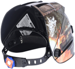 Маска сварщика Patriot WH 300 / 90х35 мм окно / степень затемнения DIN 9-13 / хамелеон / защитная маска для сварки / сварочный шлем