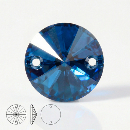 Пришивные стеклянные стразы (Montana / Монтана) Rivoli