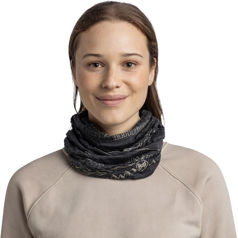 Бандана-труба Buff Merino Lightweight Prints Eirik Grey Фото 3