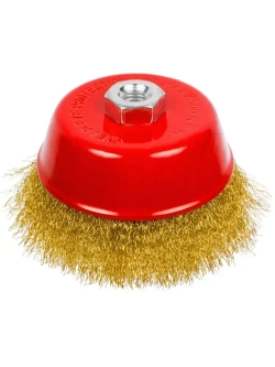 Набор щеток металлических для УШМ 100мм жёсткая+мягкая 2шт