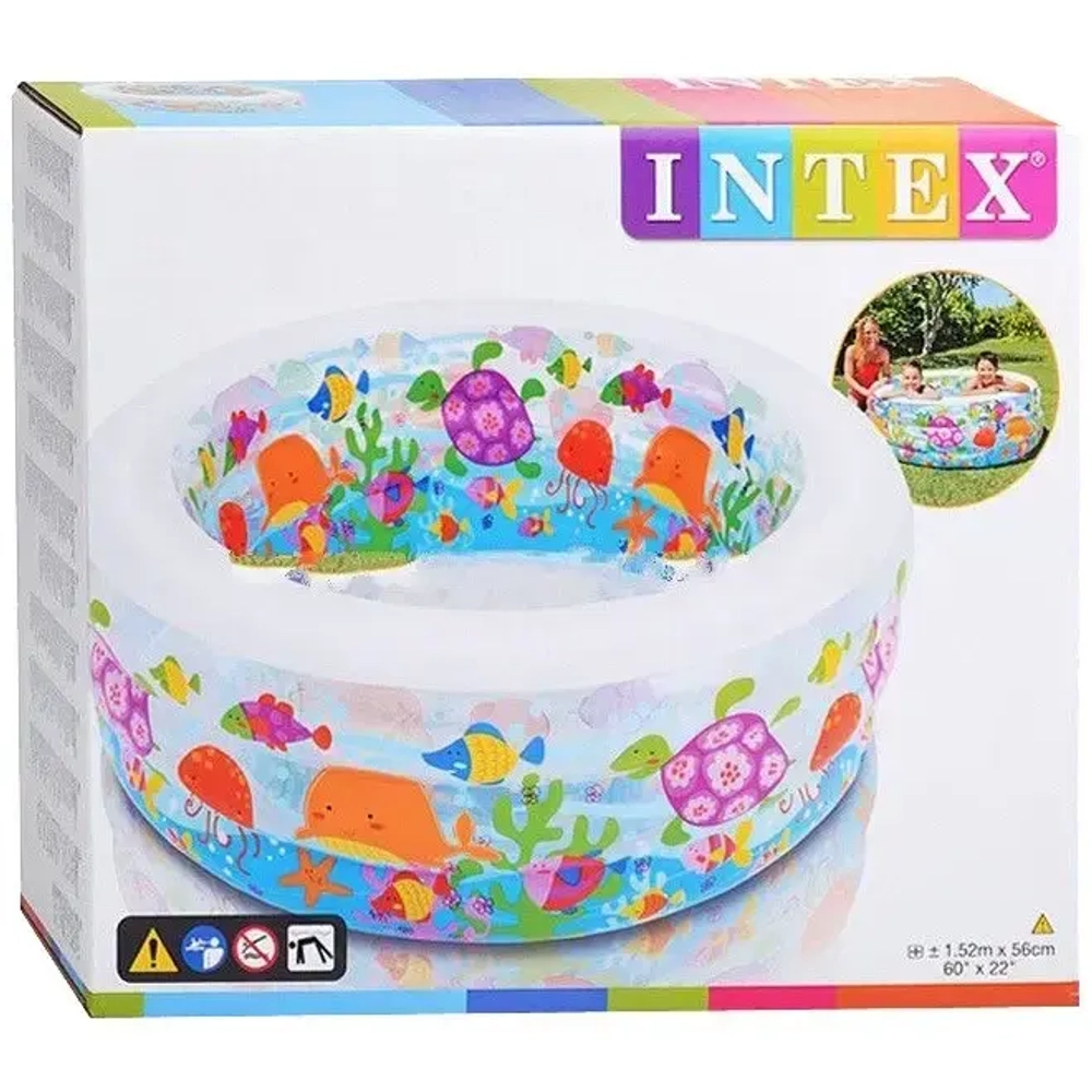 Бассейн надувной круглый 152*56 см Little Otter Intex (58480NP)
