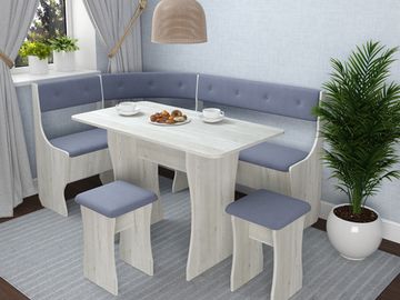 Кухонный уголок bello "Оливьер" (Сосна винтерберг/Велюр Ultra Iris (AT)) -G/Л1