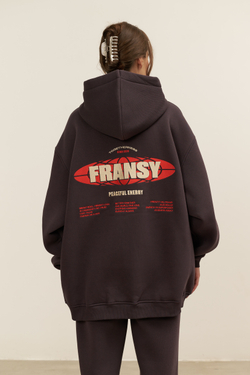 Худи 03 FRANSY PLANET, с начесом, антрацит