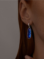 Серьги серебряные 925 пробы с камнями ювелирные