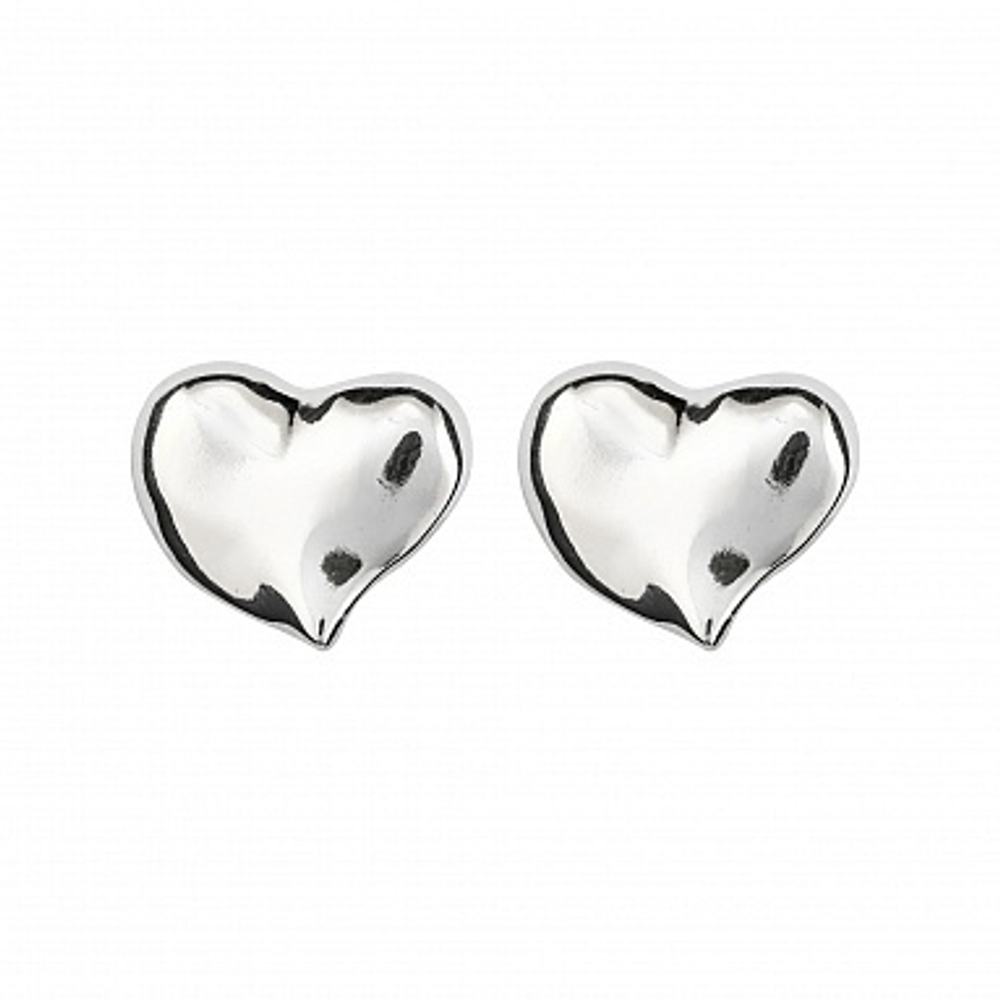 Серьги UNO heart с серебром