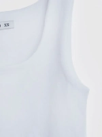 Белый кроп топ укороченный под пиджак