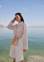 Сумка Polene Numéro Huit Mini EDITION TEXTURED BEIGE