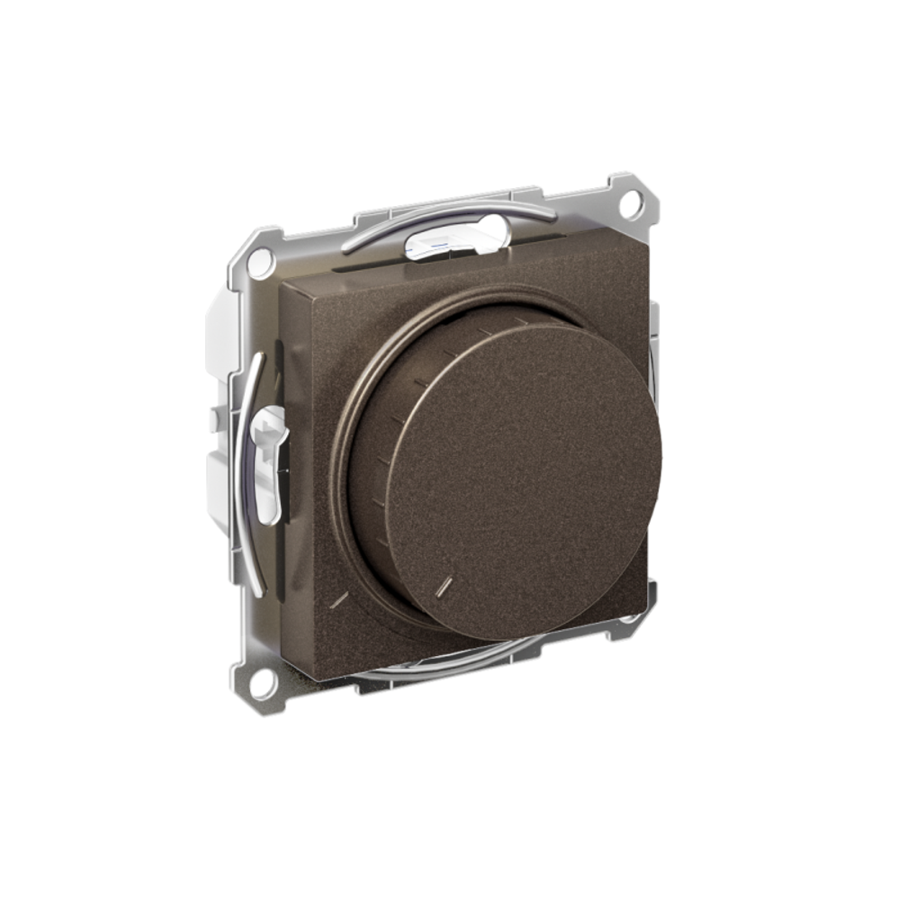 Светорегулятор поворотно-нажимной AtlasDesign 400Вт механизм мокко SE ATN000623