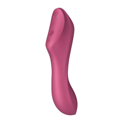 Вакуумно-клиторальный вибромассажер Satisfyer Curvy Trinity 3, красный
