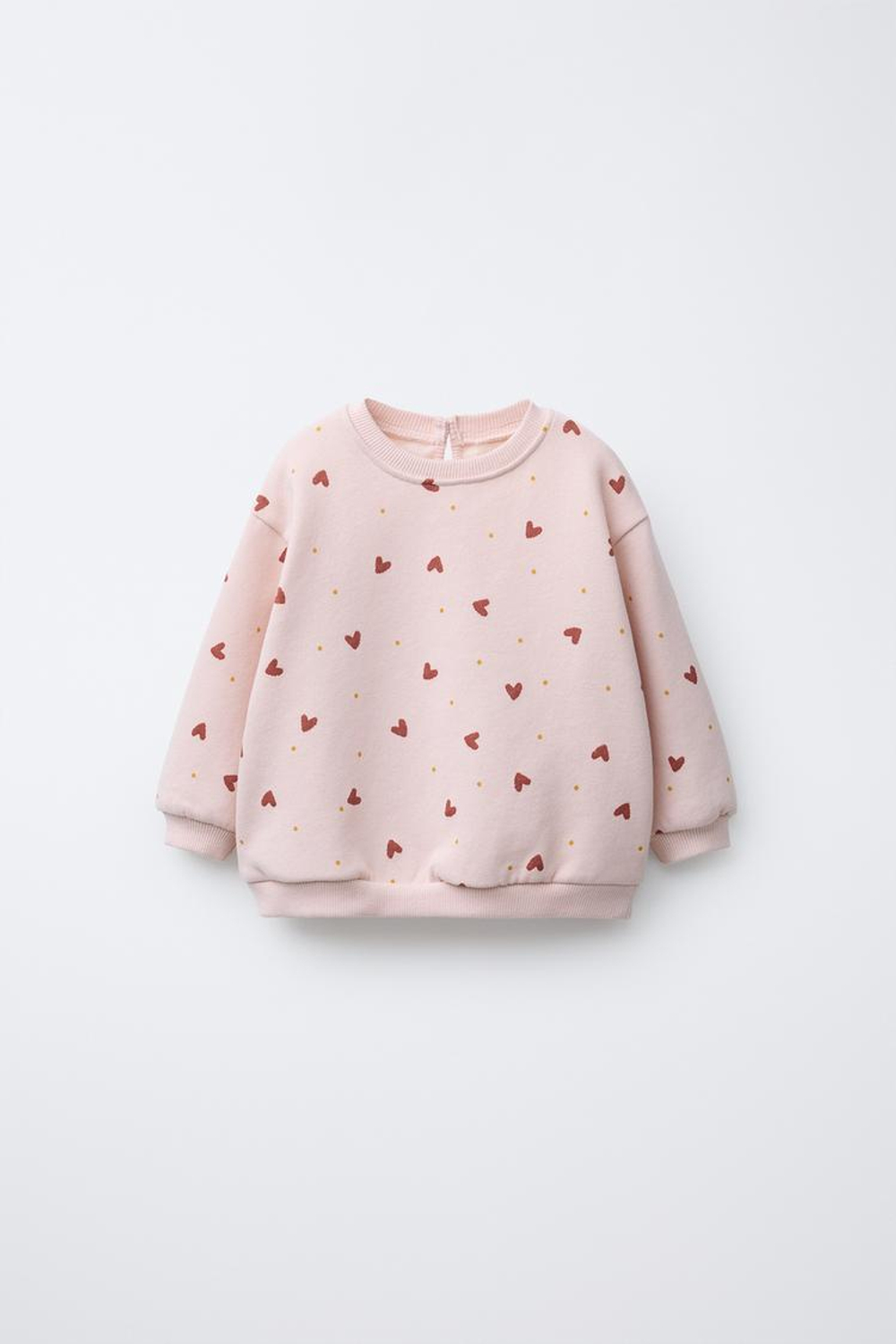 ZARA ТОЛСТОВКА С ПРИНТОМ, РОЗОВЫЙ