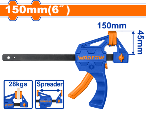 Струбцина быстрозажимная 150х45 мм (12/96) WADFOW WCP4386