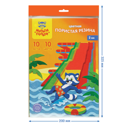 Фетр Мульти-Пульти "Приключения Енота", А4, 5л., 5цв., 2мм